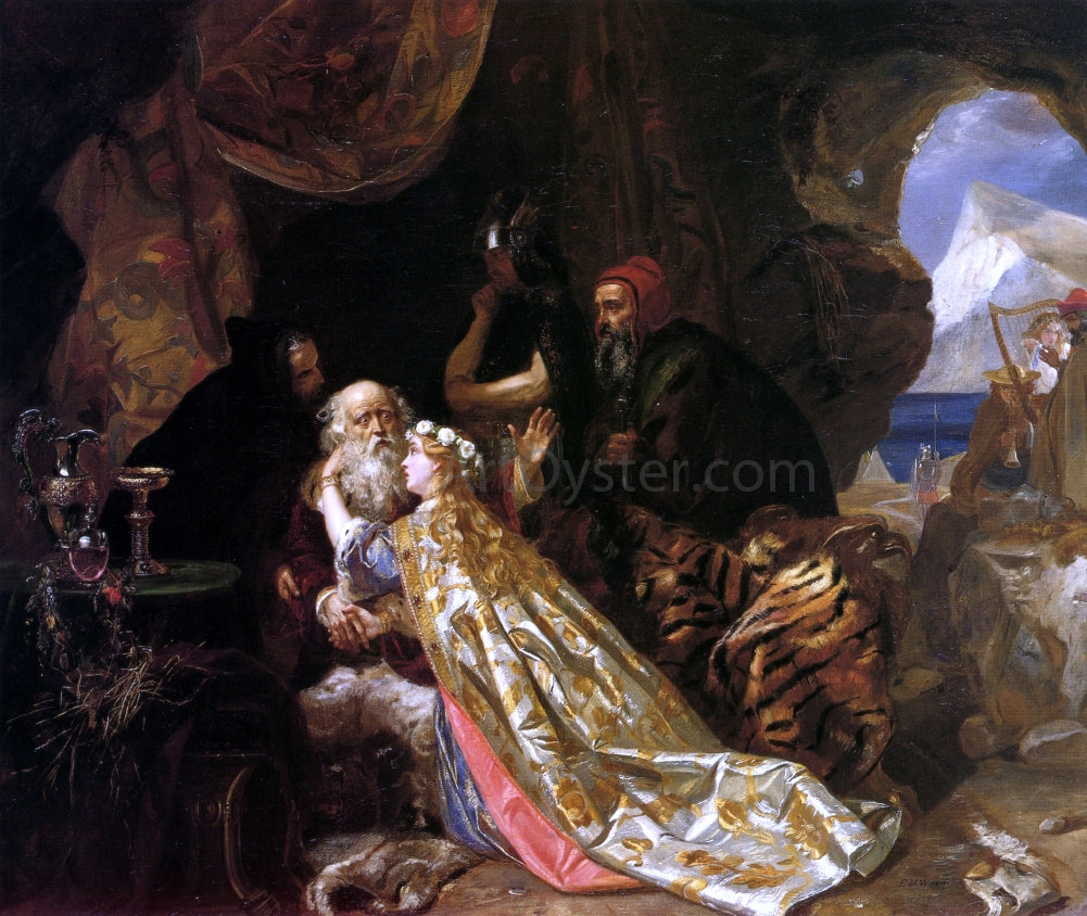  Edward Matthew Ward King Lear and Cordelia - Hand Painted Oil Painting