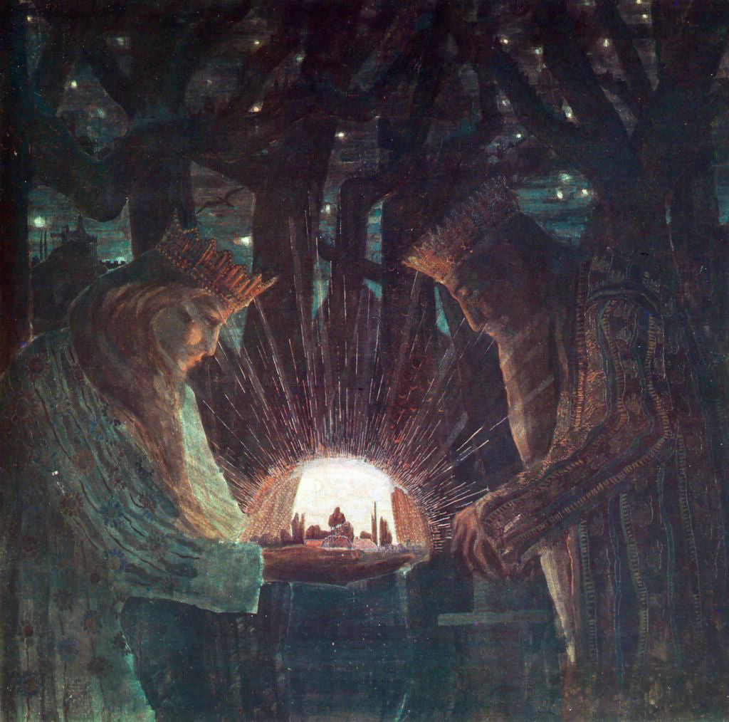 Mikalojus Ciurlionis Kings Fairy Tale Kings - Hand Painted Oil Painting