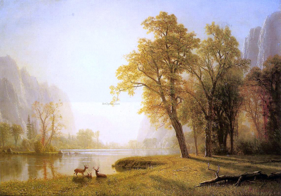 Albert Bierstadt Kings River Canyon, California - Hand Painted Oil Painting