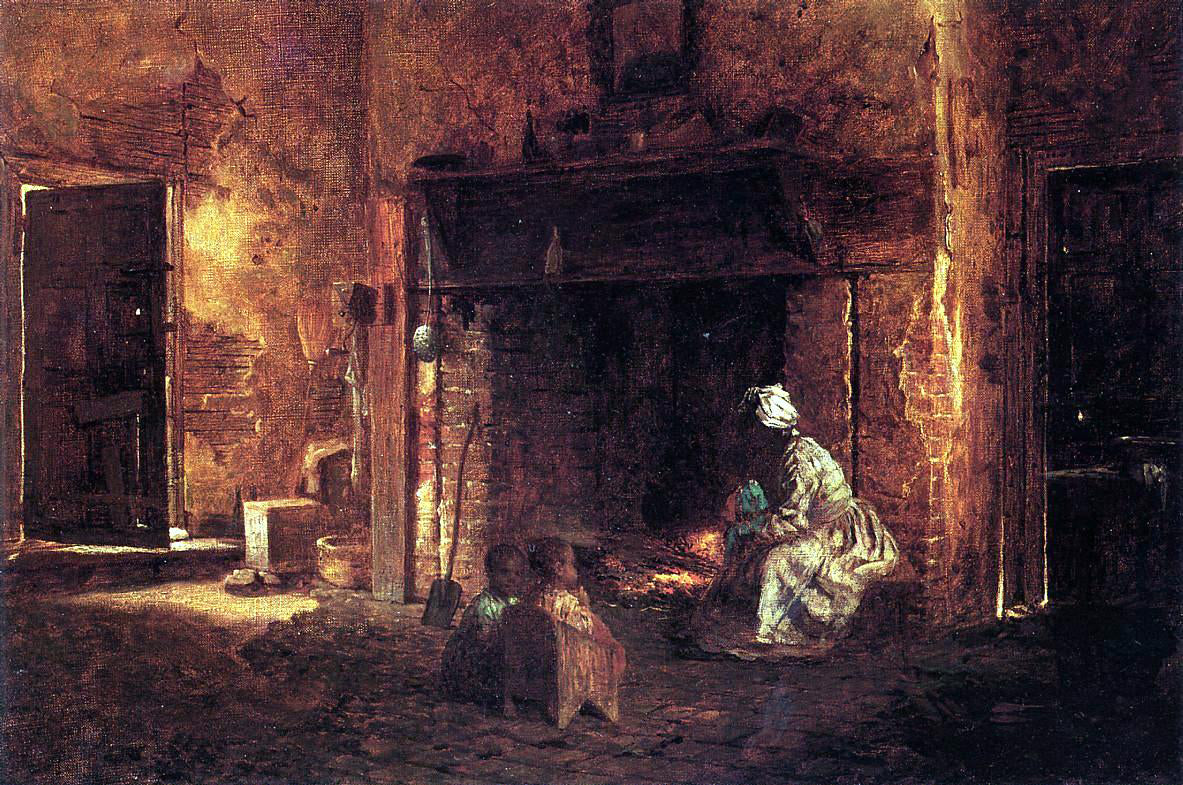 Eastman Johnson Kitchen at Mount Vernon - Hand Painted Oil Painting