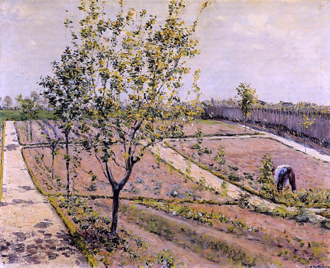 Gustave Caillebotte Kitchen Garden, Petit Gennevilliers - Hand Painted Oil Painting