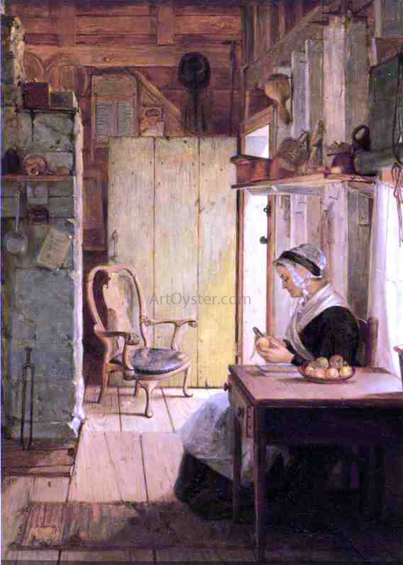  Thomas Hicks Kitchen Interior - Hand Painted Oil Painting