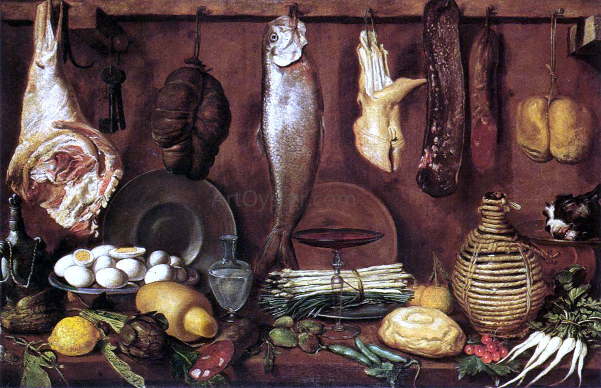 Jacopo Da empoli Kitchen Still-Life - Hand Painted Oil Painting