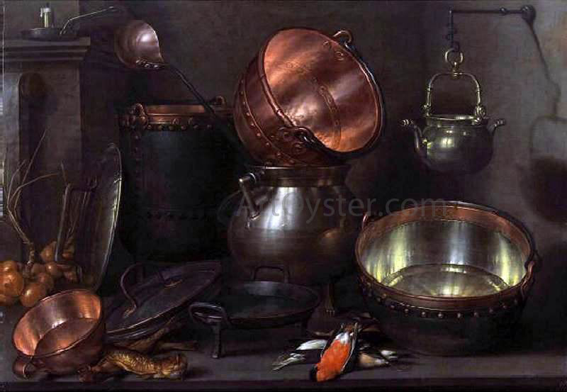 Cornelis Jacobsz Delff Kitchen Still-Life - Hand Painted Oil Painting