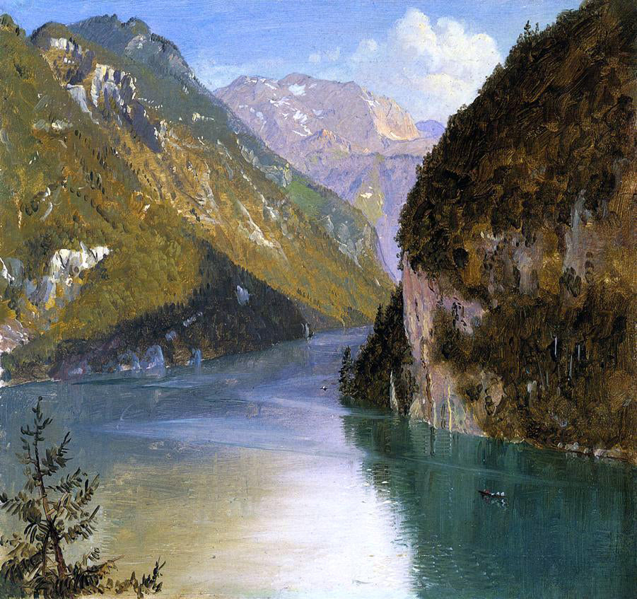 Frederic Edwin Church Konigsee, Bavaria - Hand Painted Oil Painting