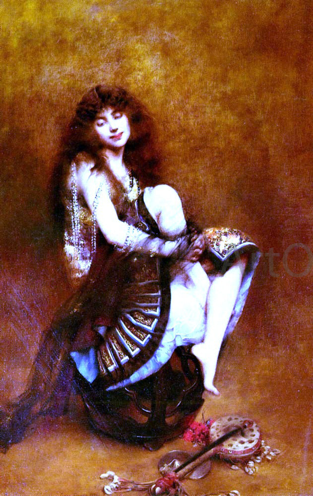 Gustave Etienne Courtois La Bayadere - Hand Painted Oil Painting