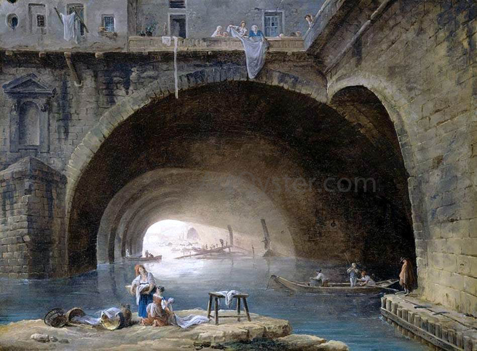 Hubert Robert La Bievre - Hand Painted Oil Painting