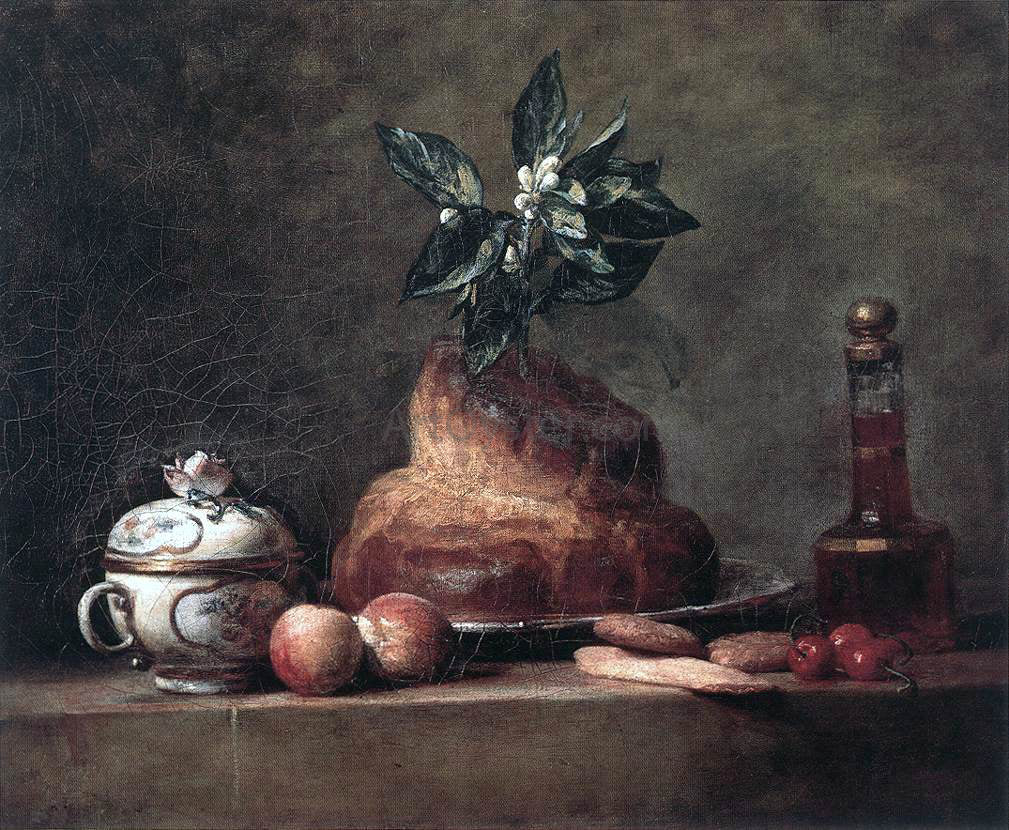 Jean-Baptiste-Simeon Chardin La Brioche - Hand Painted Oil Painting