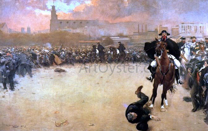 Ramon I Carbo La Carga - Hand Painted Oil Painting