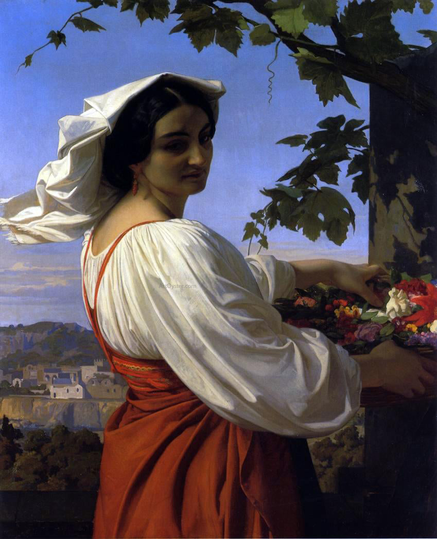 Alexandre Cabanel La Chiaruccia - Hand Painted Oil Painting