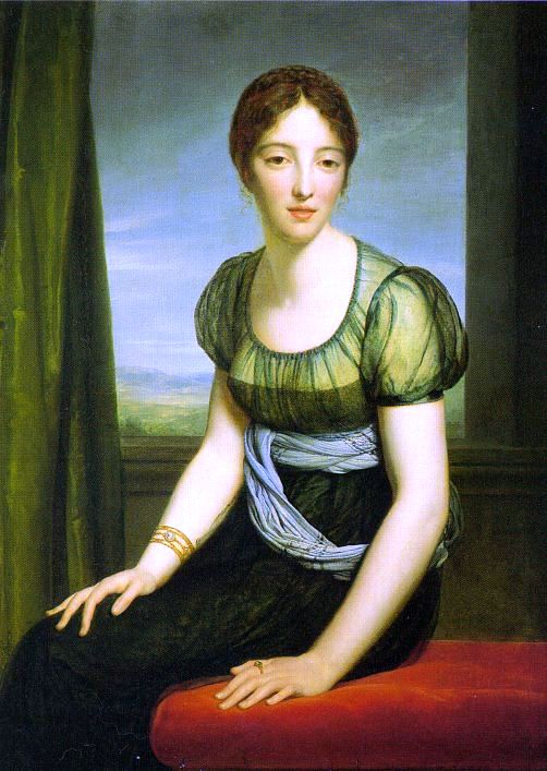 Baron Francois Gerard La Comtesse Regnault de Saint-Jean d'Angely - Hand Painted Oil Painting