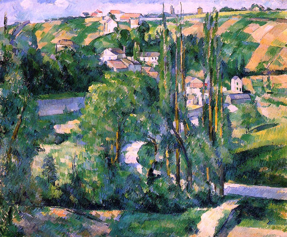 Paul Cezanne La Cote du Galet, at Pontoise - Hand Painted Oil Painting