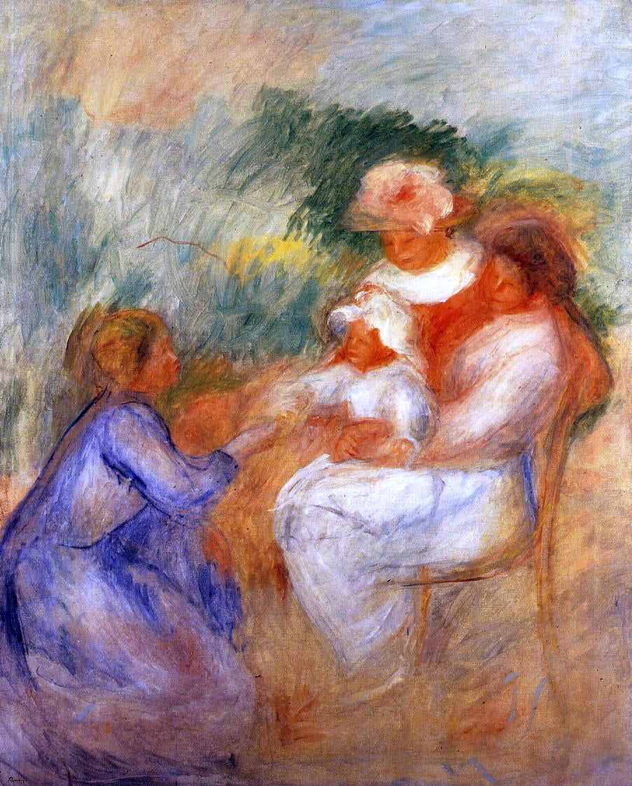 Pierre Auguste Renoir La Famille - Hand Painted Oil Painting