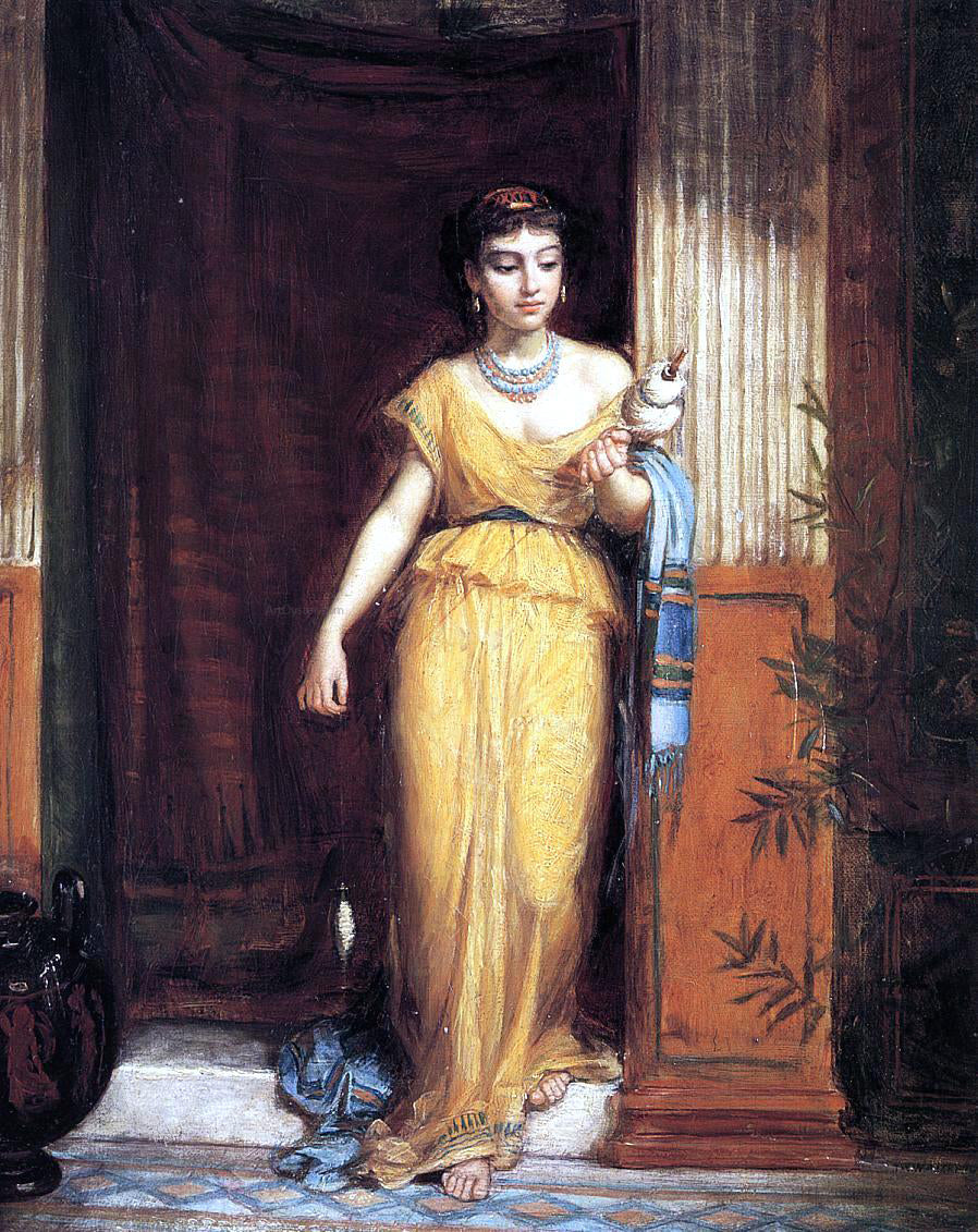 John William Waterhouse La Fileuse - Hand Painted Oil Painting