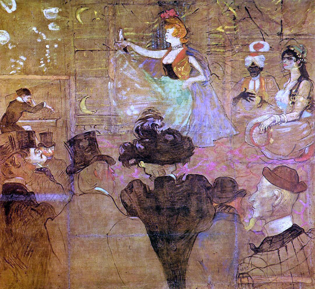 Henri De Toulouse-Lautrec La Goulue Dancing (also known as Les Almees) - Hand Painted Oil Painting