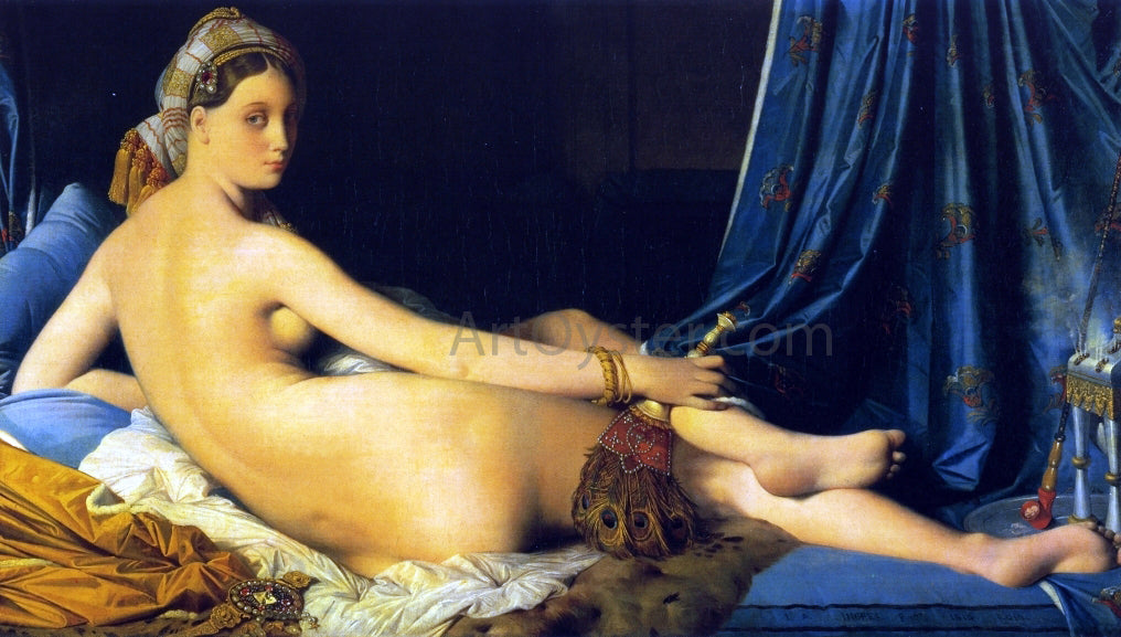  Jean-Auguste-Dominique Ingres La Grande Odalisque - Hand Painted Oil Painting