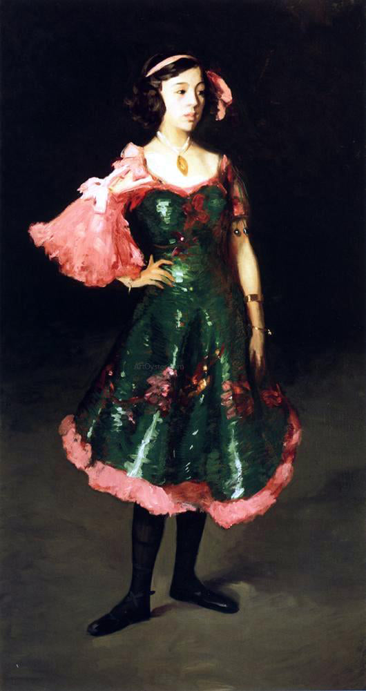 Robert Henri La Madrilenita - Hand Painted Oil Painting
