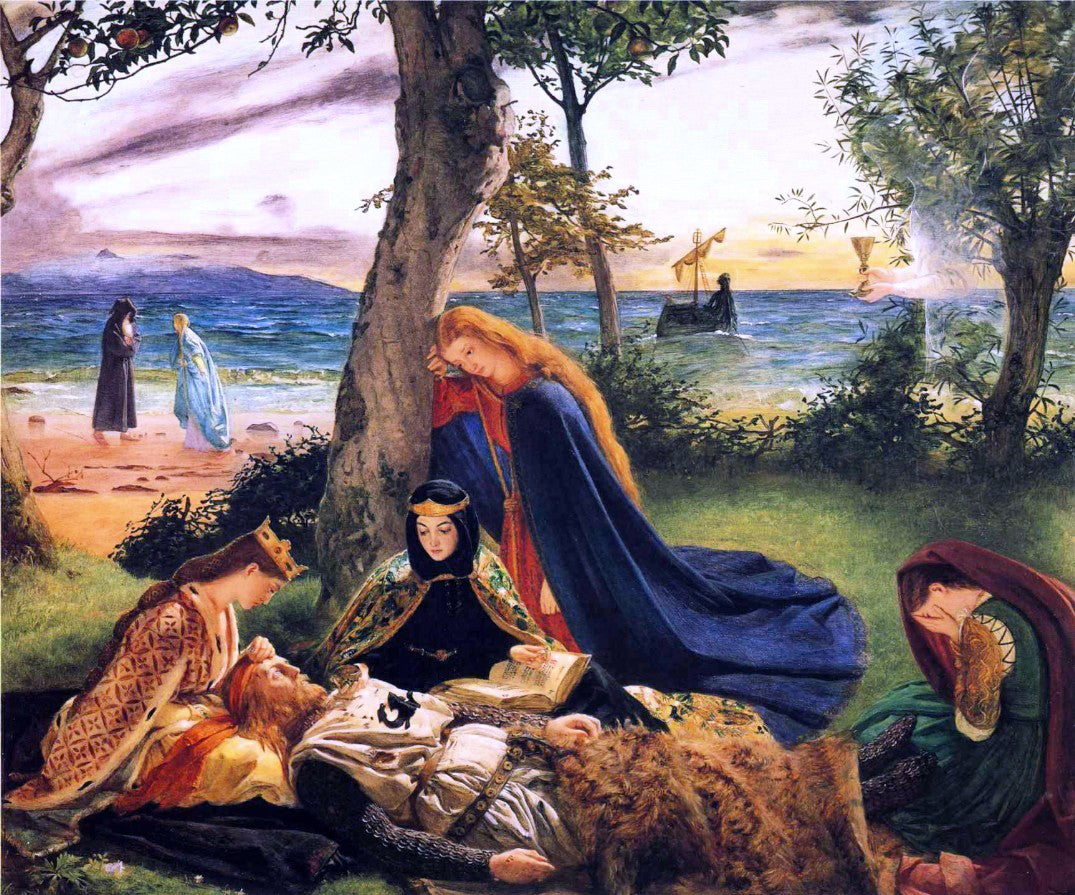 James Archer La Mort d'Arthur - Hand Painted Oil Painting