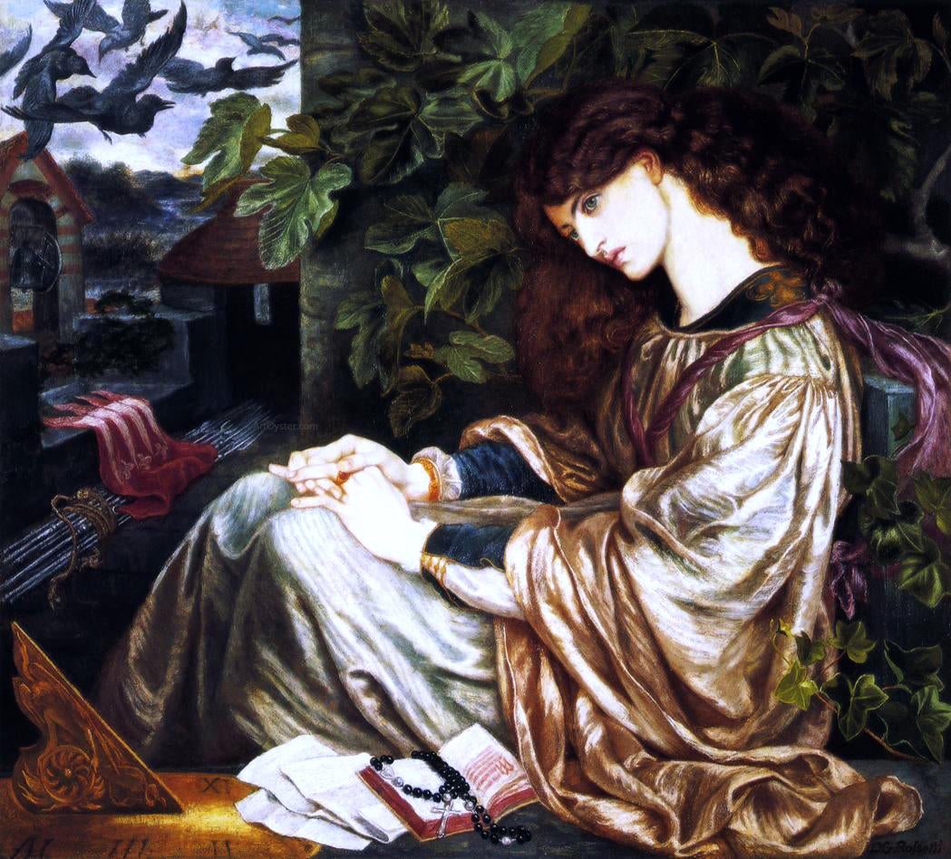  Dante Gabriel Rossetti La Pia de' Tolomei - Hand Painted Oil Painting