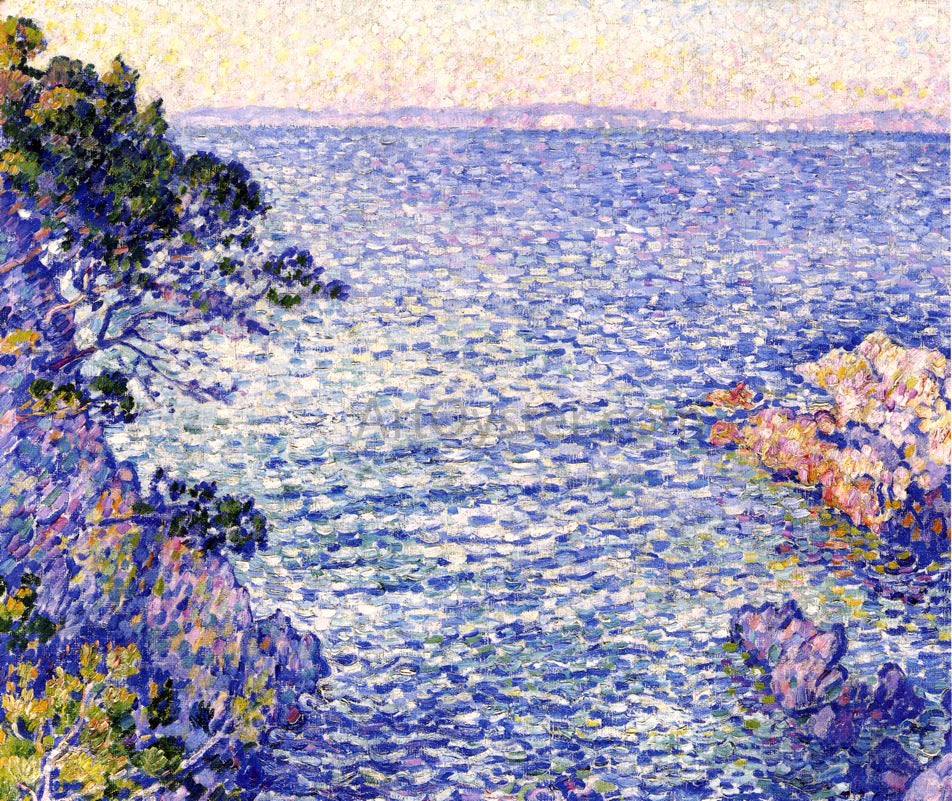 Theo Van Rysselberghe La Pointe du Rossignol, i - Hand Painted Oil Painting