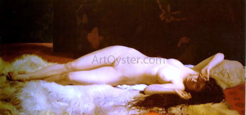 Alfonse Felix LeCadre La Reveil - Hand Painted Oil Painting