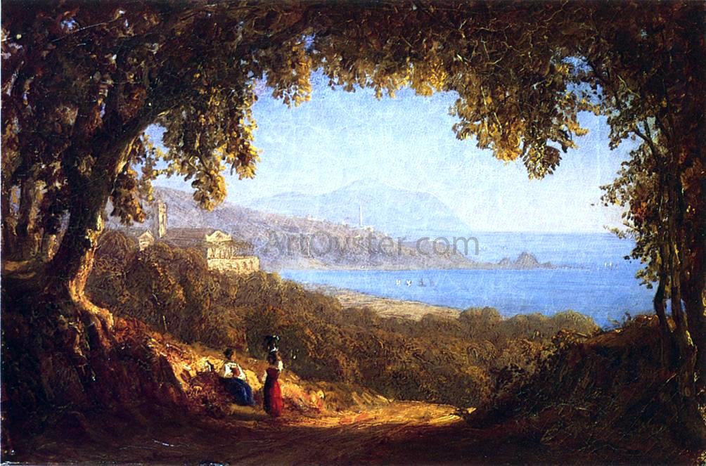  Sanford Robinson Gifford La Riviera di Ponente, Genoa - Hand Painted Oil Painting