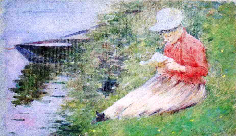 Theodore Robinson La Roche-Guyon - Hand Painted Oil Painting