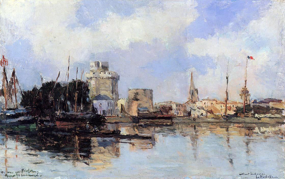 Albert Lebourg La Rochelle, the Harbor, Bright Sky - Hand Painted Oil Painting