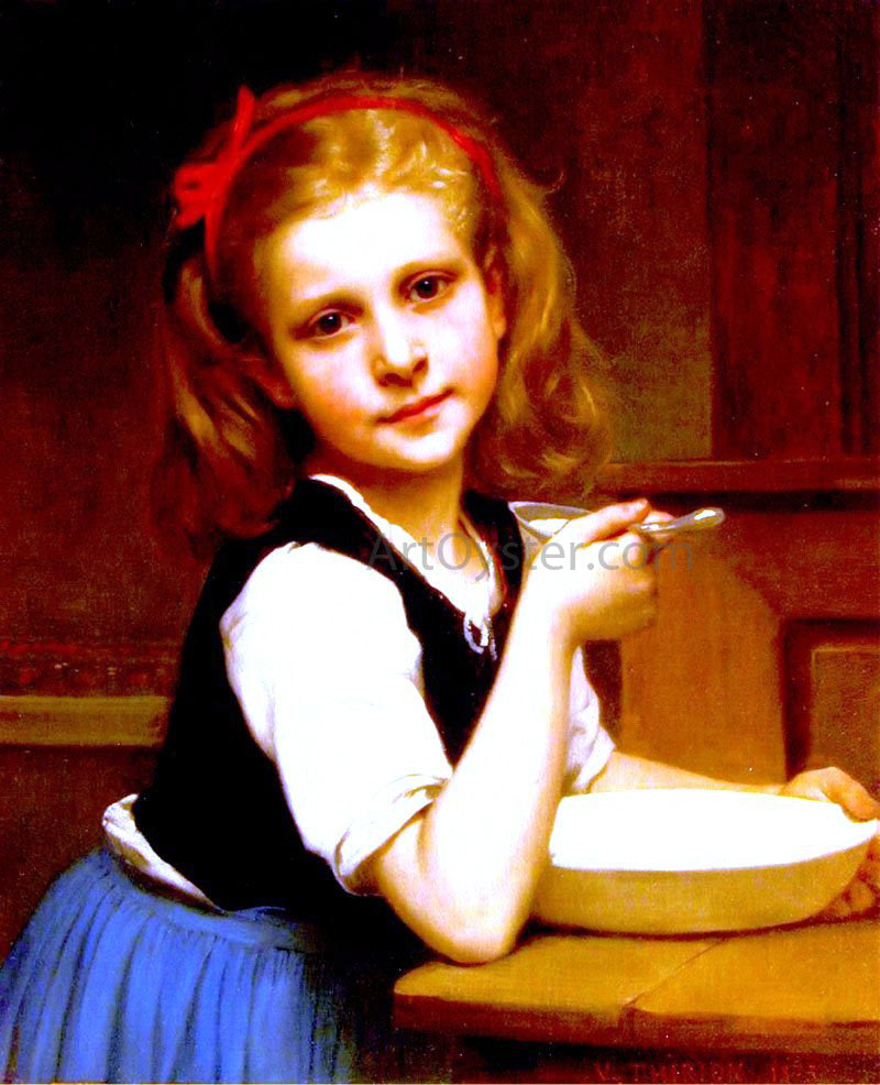 Charles Victor Thirion La Soupe - Hand Painted Oil Painting