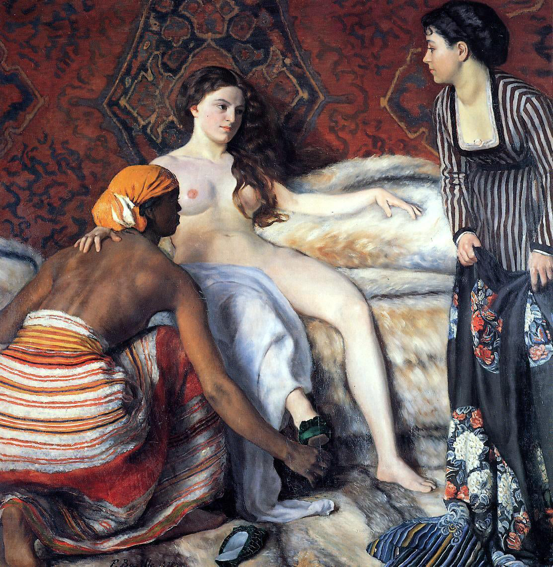 Jean Frederic Bazille La Toilette - Hand Painted Oil Painting