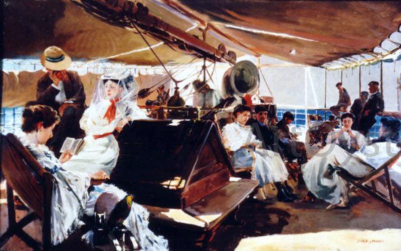 Julio Vila Prades La Travesia - Hand Painted Oil Painting