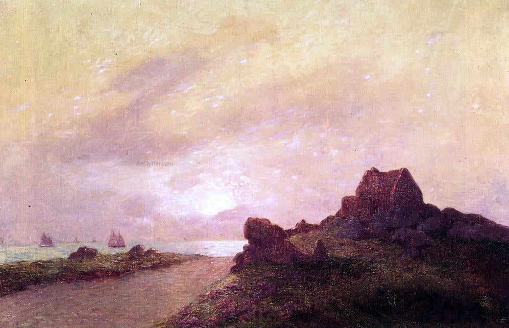 Ferdinand Du Puigaudeau La Vigie de la Romaine au Croisic - Hand Painted Oil Painting