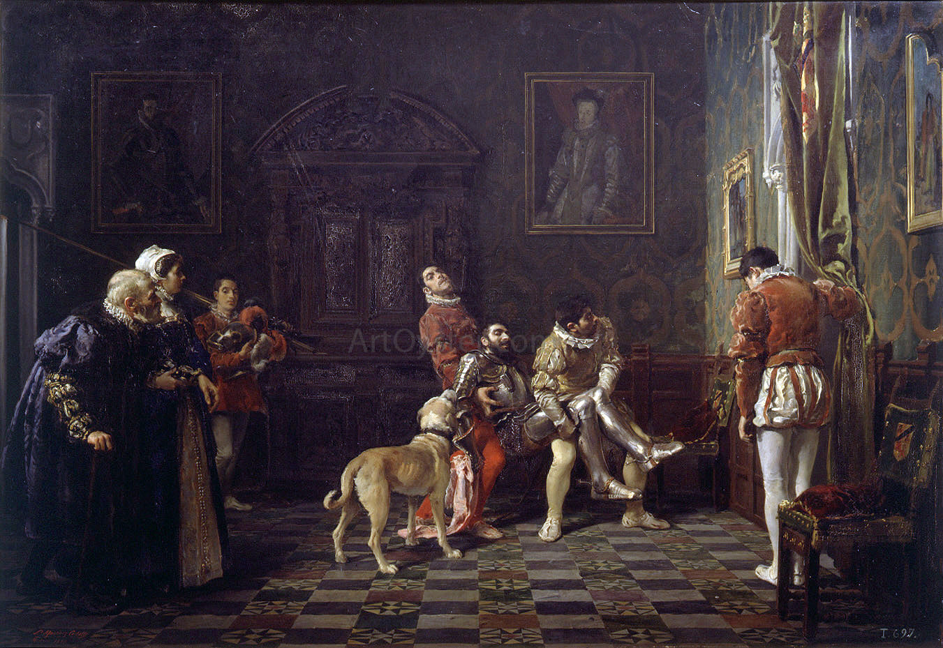 Salvador Martinez Cubells La vuelta del torneo - Hand Painted Oil Painting