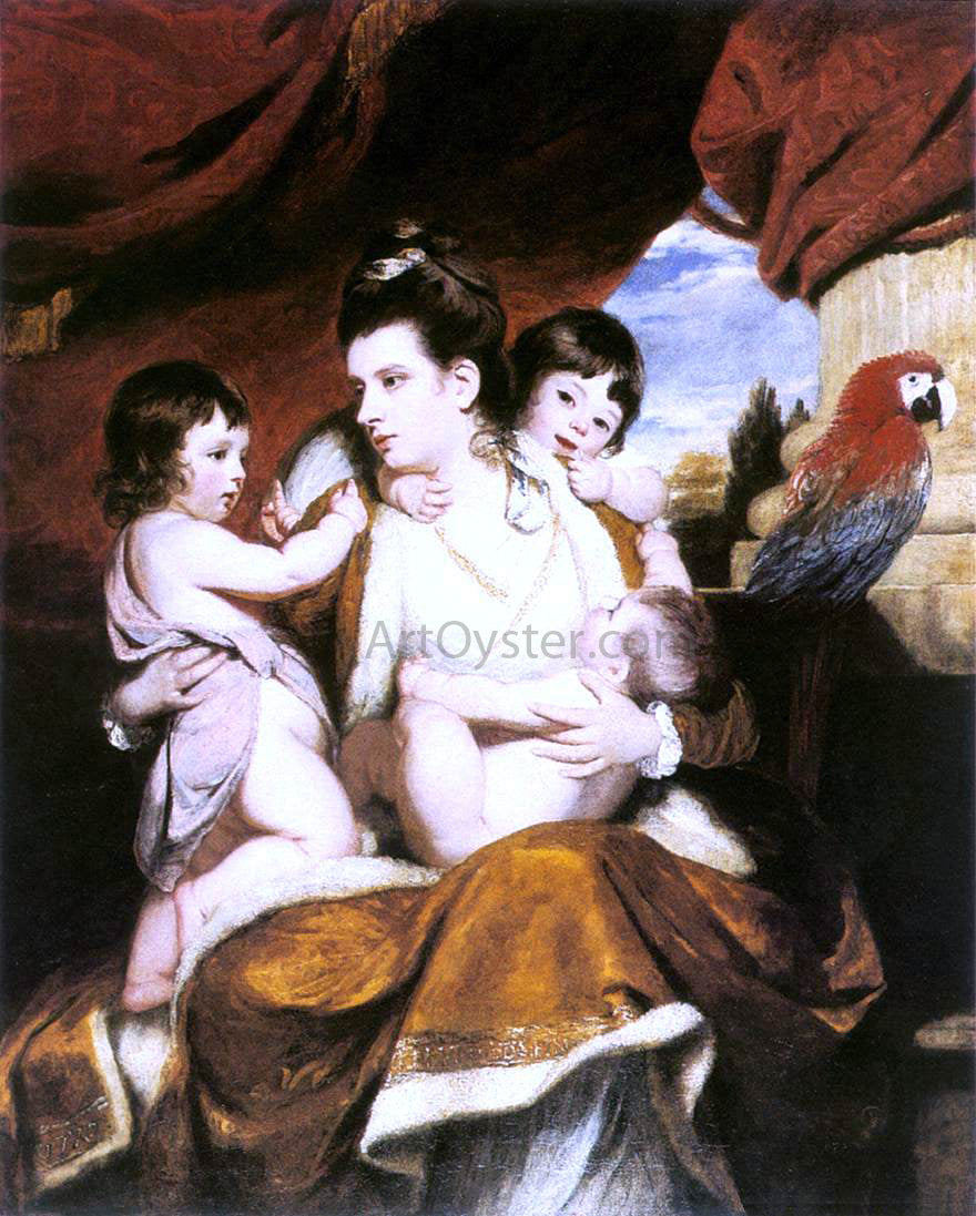 Sir Joshua Reynolds Lady Cockburn and her Three Eldest Sons - Hand Painted Oil Painting