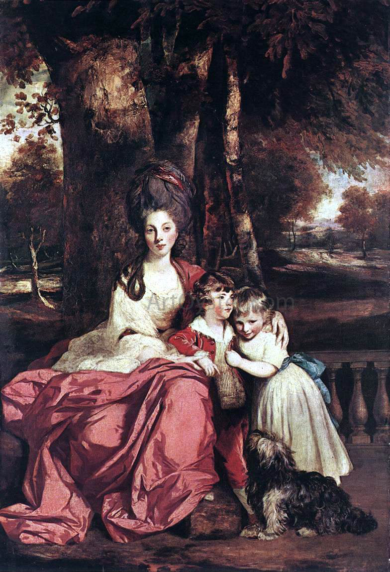 Sir Joshua Reynolds Lady Elizabeth Delme and her Children - Hand Painted Oil Painting