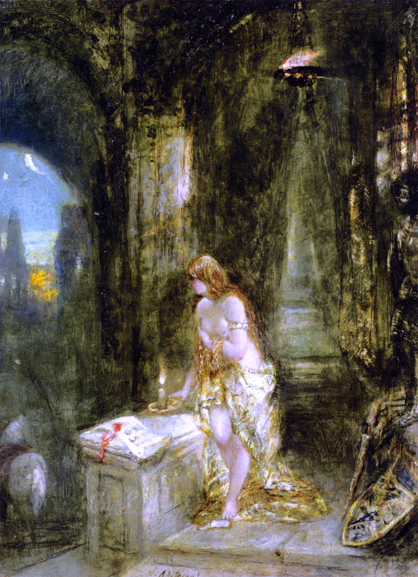 Alfred Joseph Woolmer Lady Godiva - Hand Painted Oil Painting