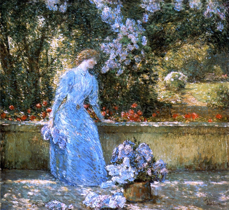 Frederick Childe Hassam Lady in the Park (also known as In the Garden) - Hand Painted Oil Painting