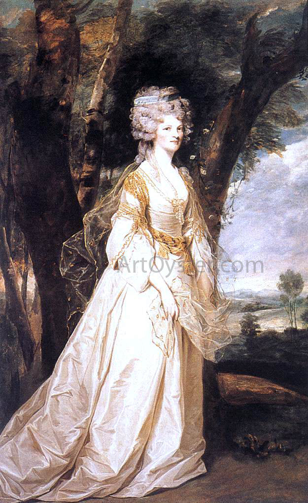  Sir Joshua Reynolds Lady Sunderlin - Hand Painted Oil Painting