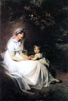 Sir Thomas Lawrence Lady Templeton and her Son - Hand Painted Oil Painting
