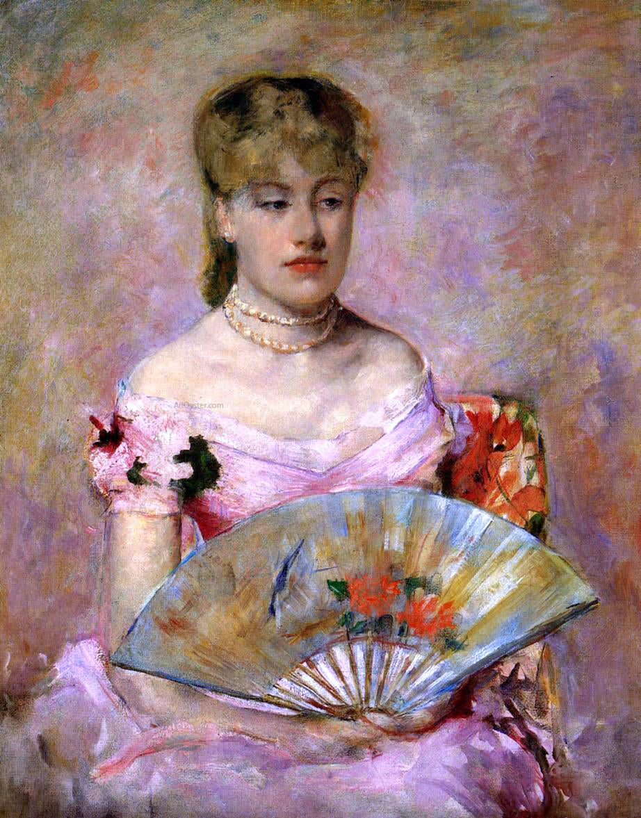 Mary Cassatt Lady with a Fan (also known as Portrait of Anne Charlotte Gaillard) - Hand Painted Oil Painting