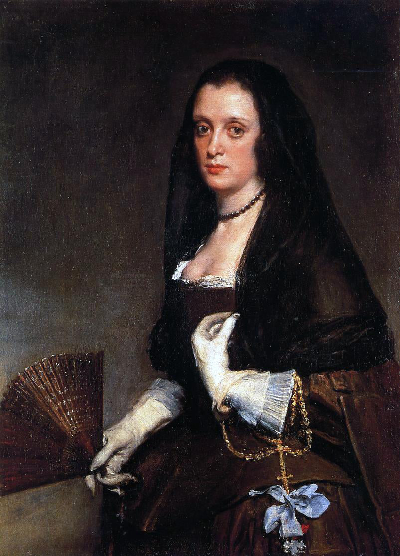 Diego Velazquez Lady with a Fan - Hand Painted Oil Painting