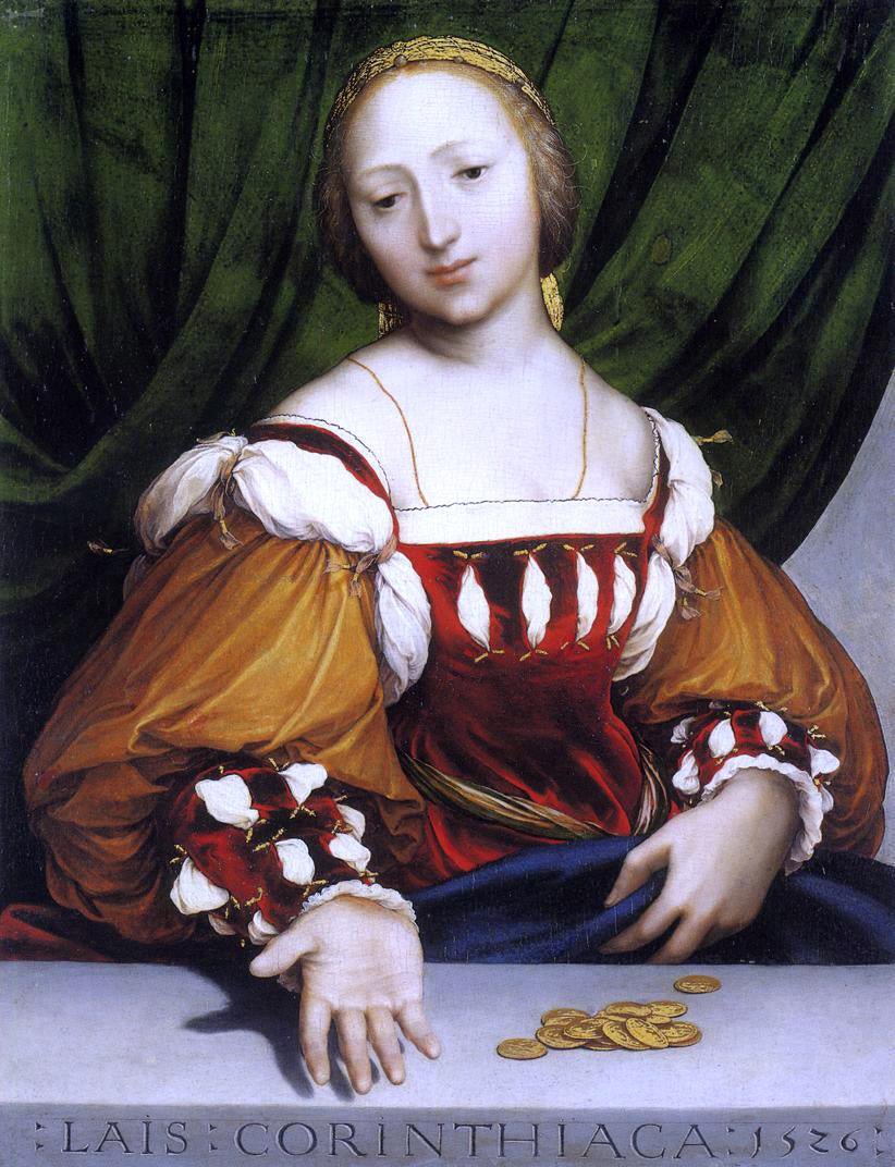 The Younger Hans Holbein Lais of Corinth - Hand Painted Oil Painting