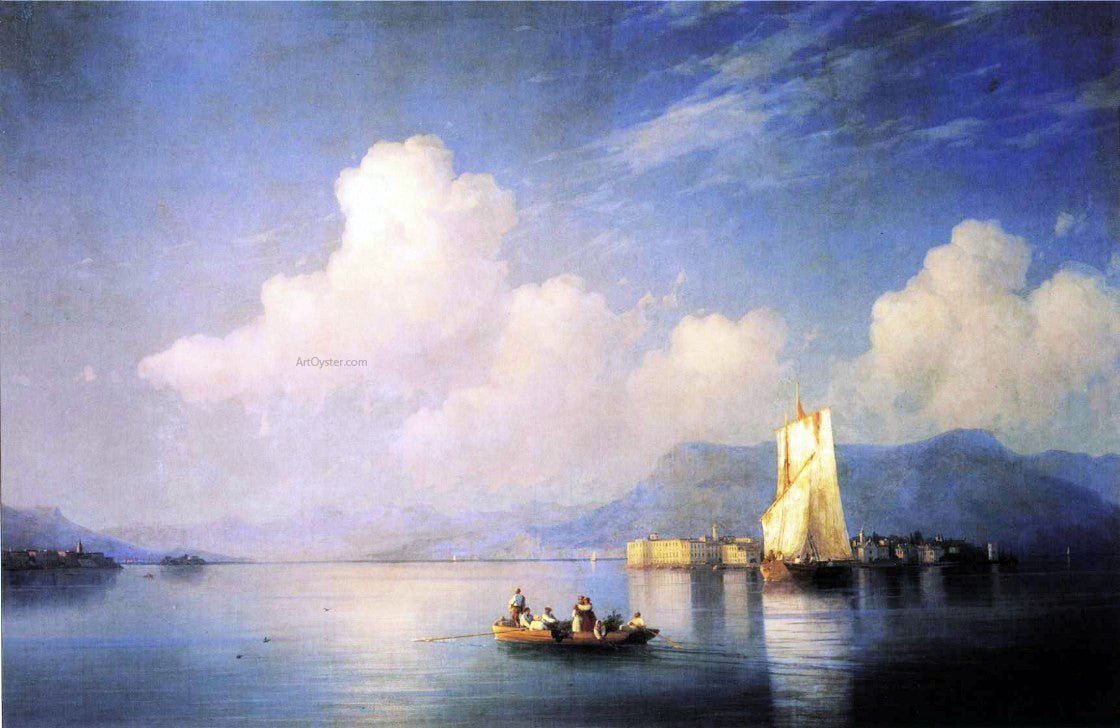 Ivan Constantinovich Aivazovsky Lake Maggiore in the Evening - Hand Painted Oil Painting