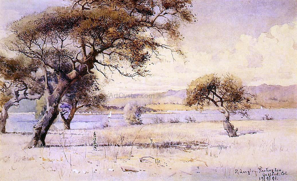 Richard Langtry Partington Lake Merritt, Oakland, California - Hand Painted Oil Painting