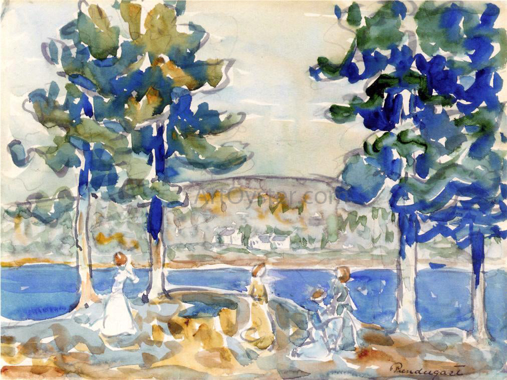 Maurice Prendergast Lake, New Hampshire - Hand Painted Oil Painting