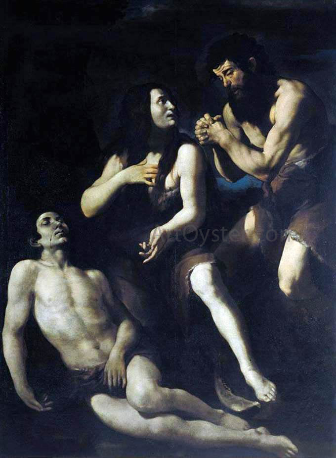 Giovanni Battista Caracciolo Lamentation of Adam and Eve on the Dead Abel - Hand Painted Oil Painting