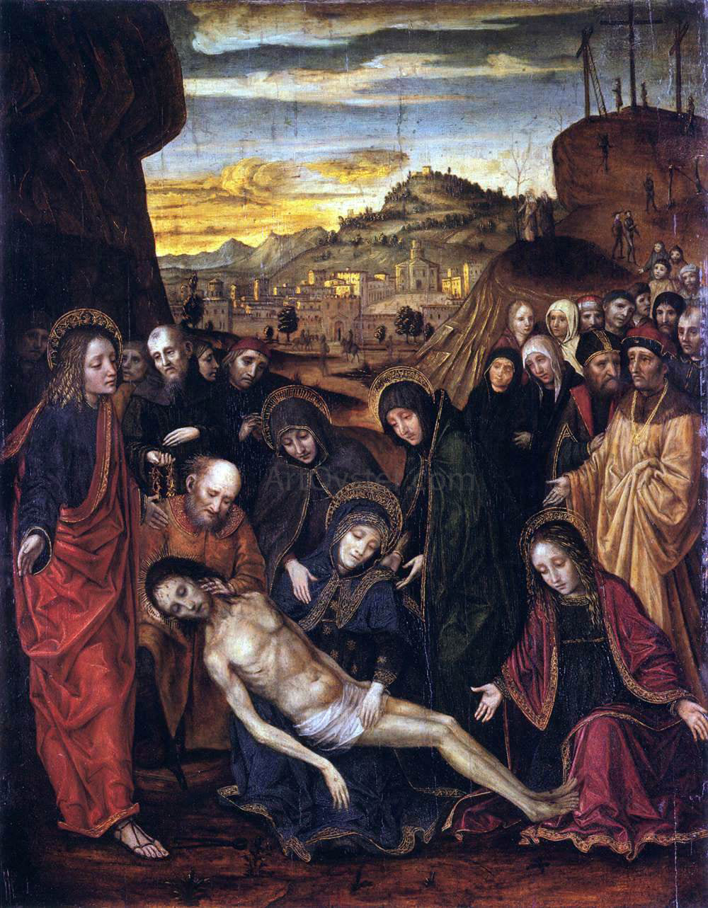  Ambrogio Bergog Lamentation of Christ - Hand Painted Oil Painting