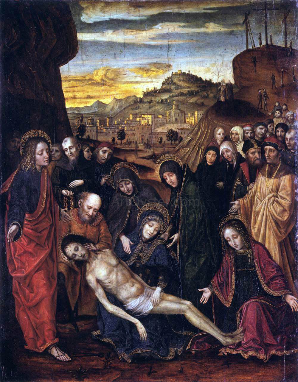 Ambrogio Bergog Lamentation of Christ - Hand Painted Oil Painting