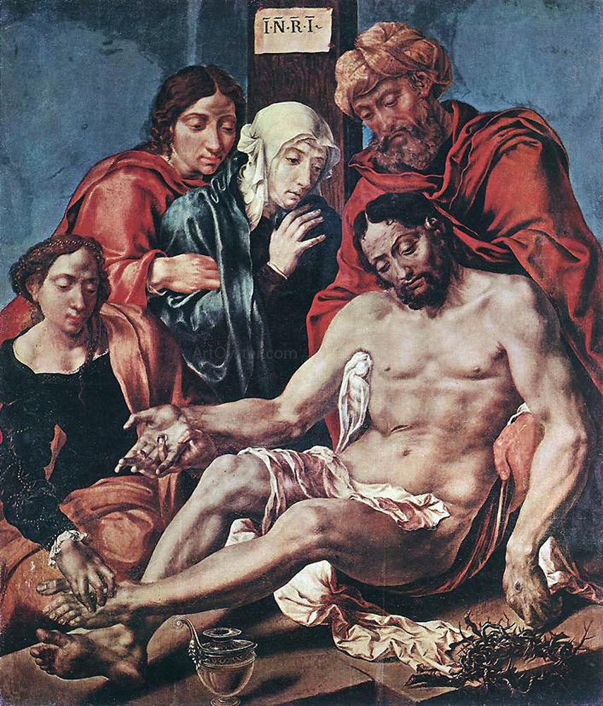 Maerten Van Heemskerck Lamentation of Christ - Hand Painted Oil Painting