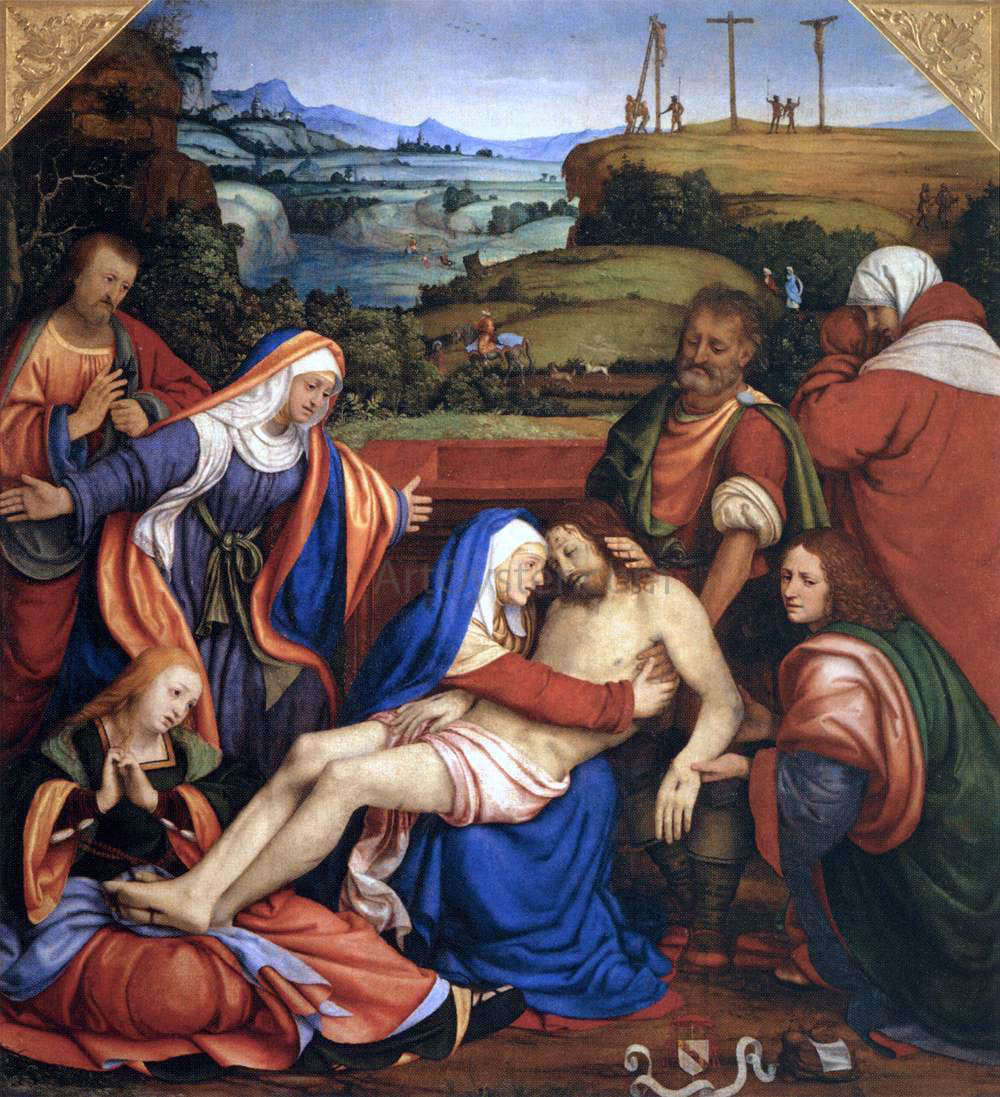 Andrea Solario Lamentation over the Dead Christ - Hand Painted Oil Painting